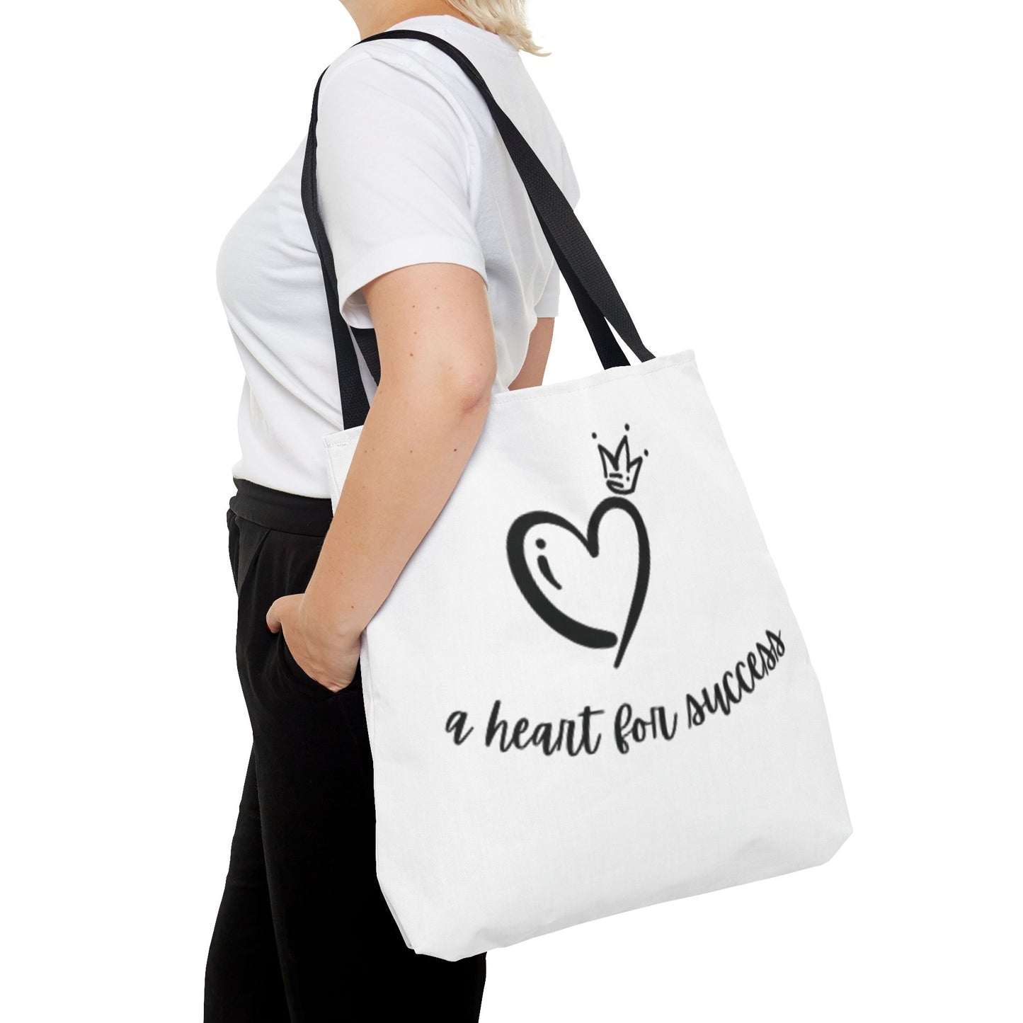 3 Heart Tote Bag -White