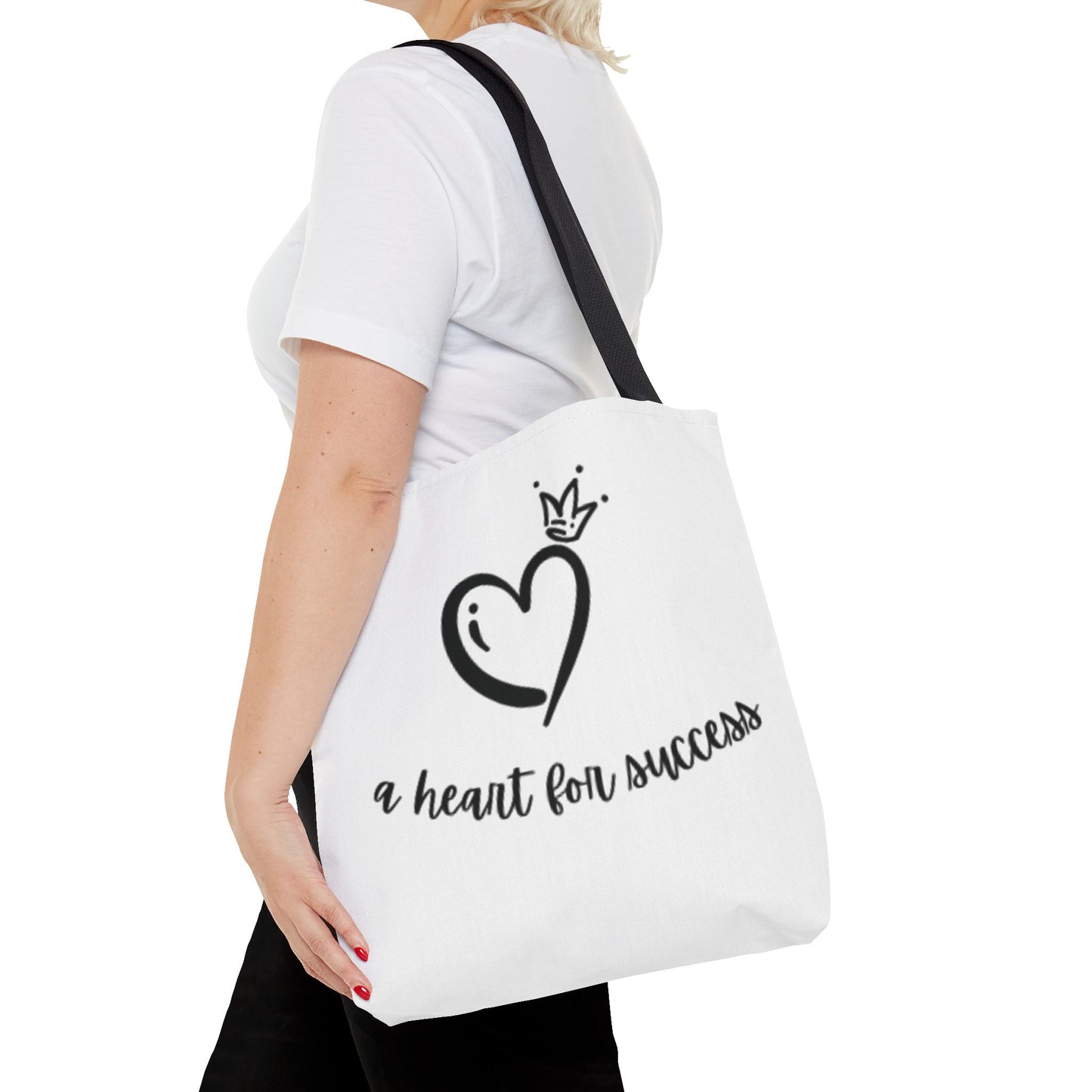 3 Heart Tote Bag -White