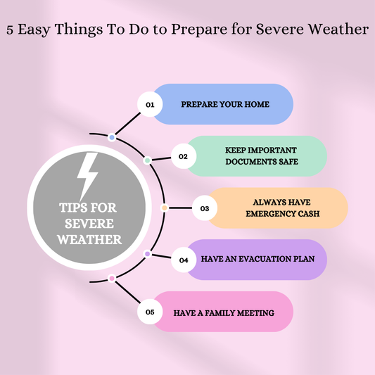 5 Easy Things to Do To Prepare for Severe Weather