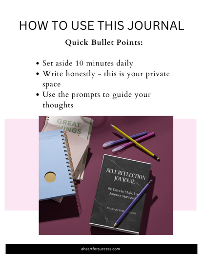 7 Day Self Reflection Journal Sample: A Sneak Peek Into the 90 Day Journal